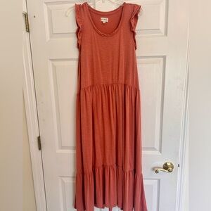 Wonderly Coral Maxi Dress